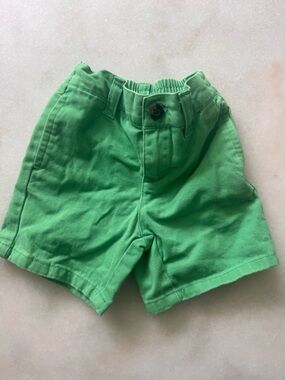 Janie and Jack Bright Green Cotton Shorts